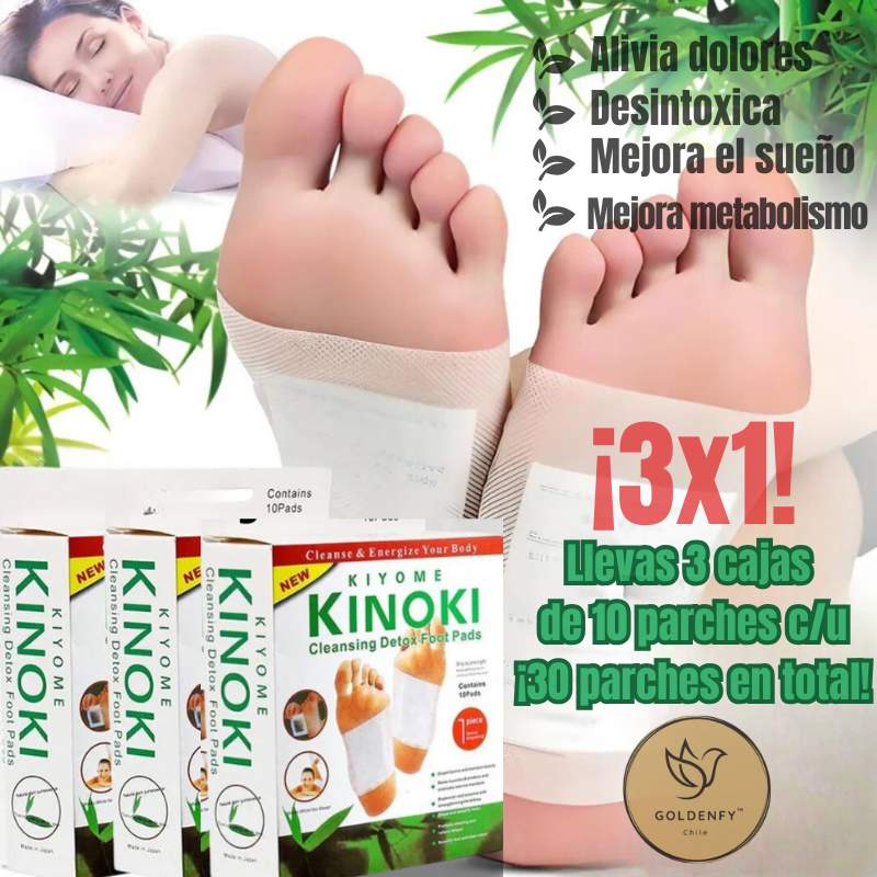 Parches Kinokis - Alivia Dolores y Desintoxica (30 unidades)